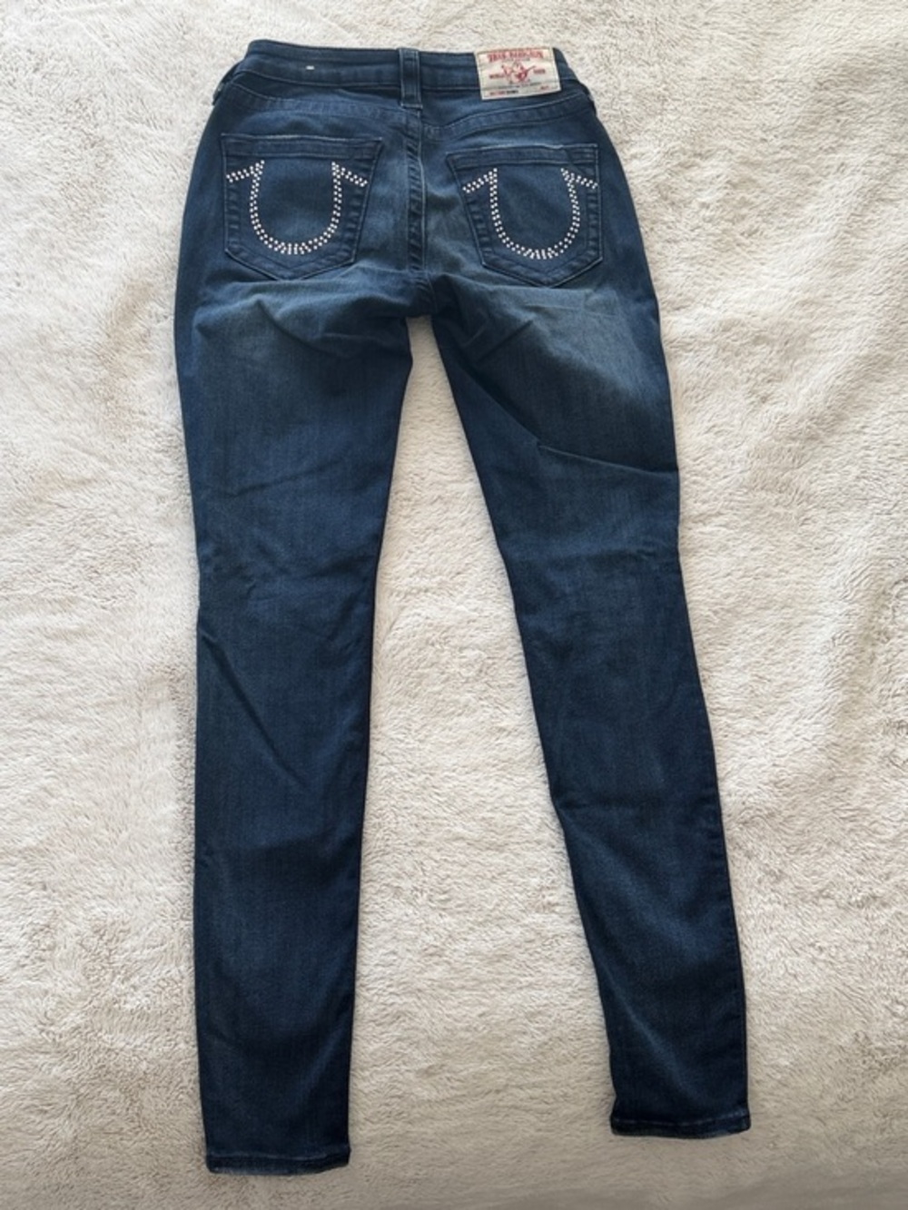 True Religion Women's Dark Indigo Skinny Jeans